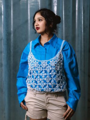 Flower tatting top